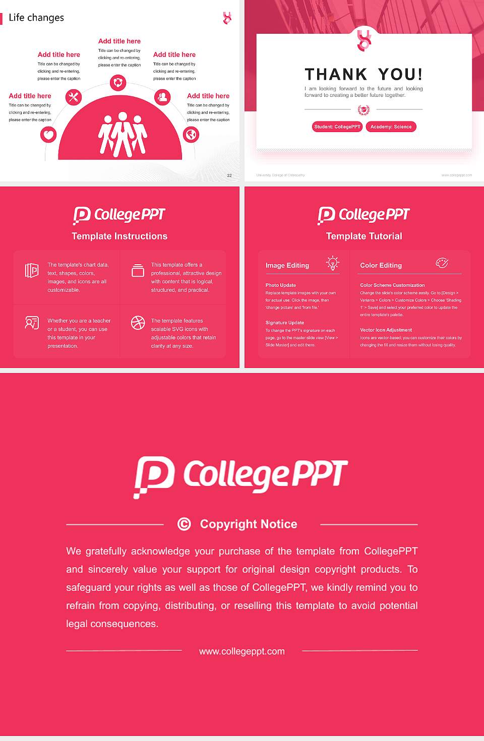 University College of Osteopathy National Scholarship Defense PPT Template4:3 ratio PPT effect preview image4