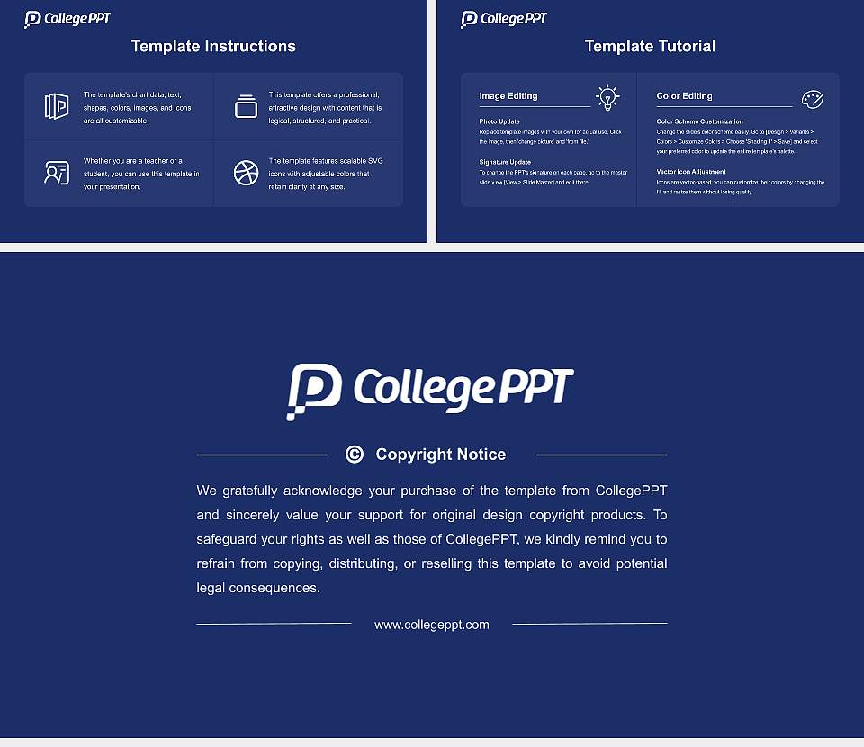 Calvin University Academic Presentation/Research Findings Report PPT Template16:9 ratio PPT effect preview image5