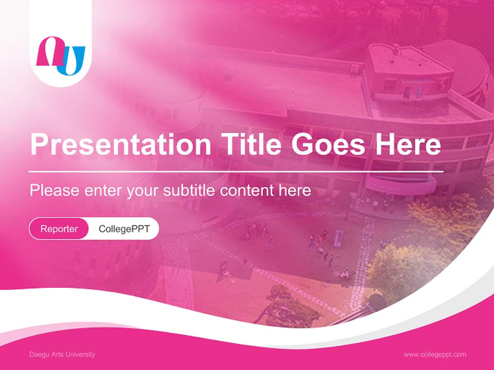 Daegu Arts University Lecture Sharing and Networking Event PPT Template4:3 ratio PPT effect preview image4