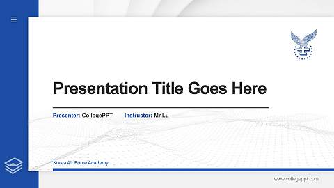 Korea Air Force Academy Thesis Proposal/Graduation Defense PPT Template