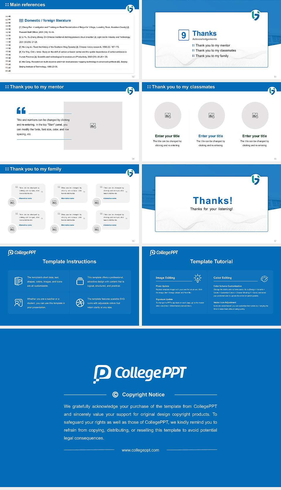 Gyeongbuk College of Health Graduation Thesis Defense PPT Template16:9 ratio PPT effect preview image7