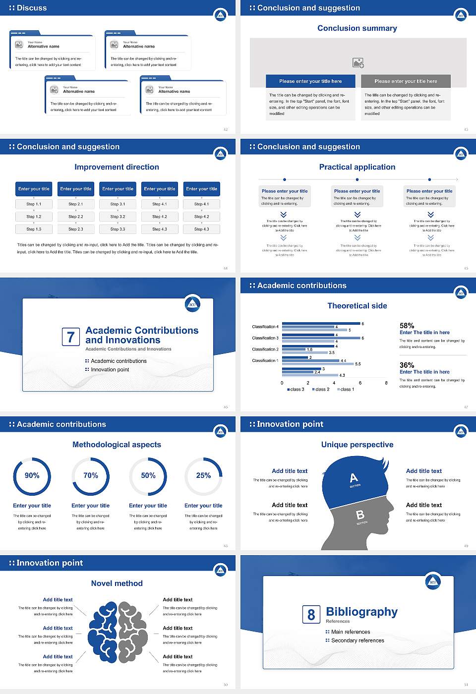 Baekseok Culture University Graduation Thesis Defense PPT Template16:9 ratio PPT effect preview image6
