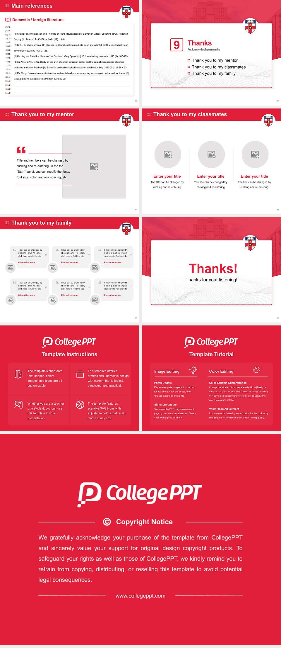 University of London Graduation Thesis Defense PPT Template4:3 ratio PPT effect preview image7