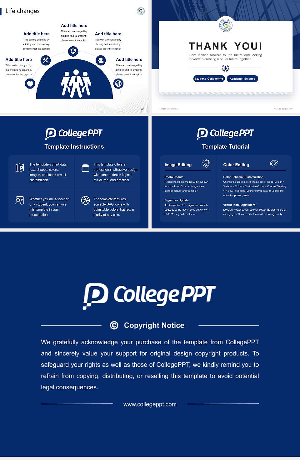 Gangdong University National Scholarship Defense PPT Template4:3 ratio PPT effect preview image4