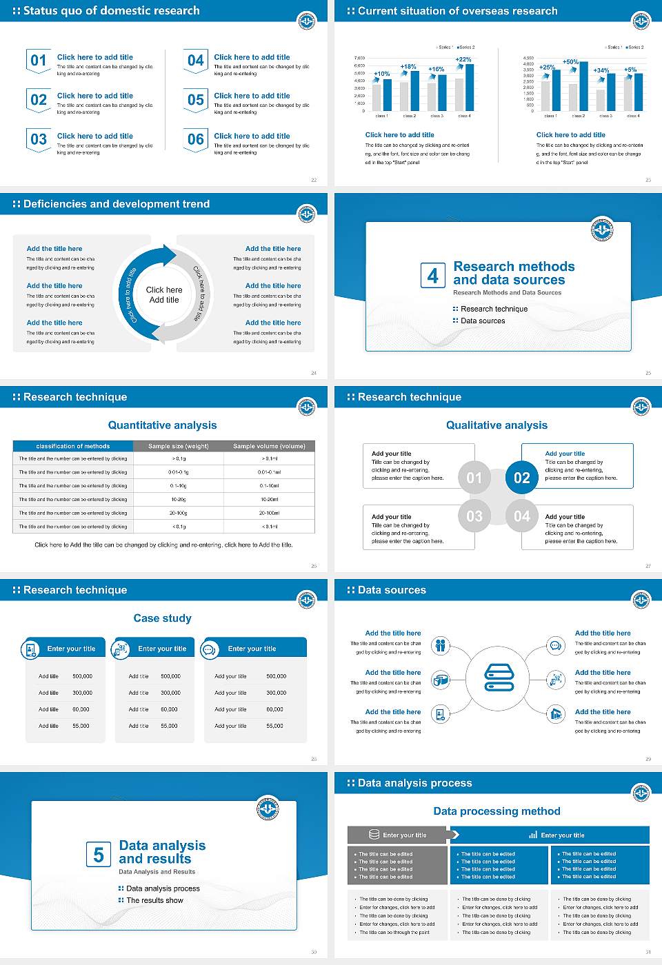 Korea National Open University Graduation Thesis Defense PPT Template16:9 ratio PPT effect preview image4