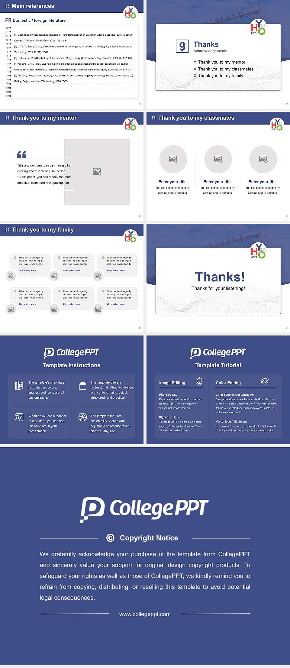 Sungsan Hyodo Graduate School Graduation Thesis Defense PPT Template4:3 ratio PPT effect preview image7