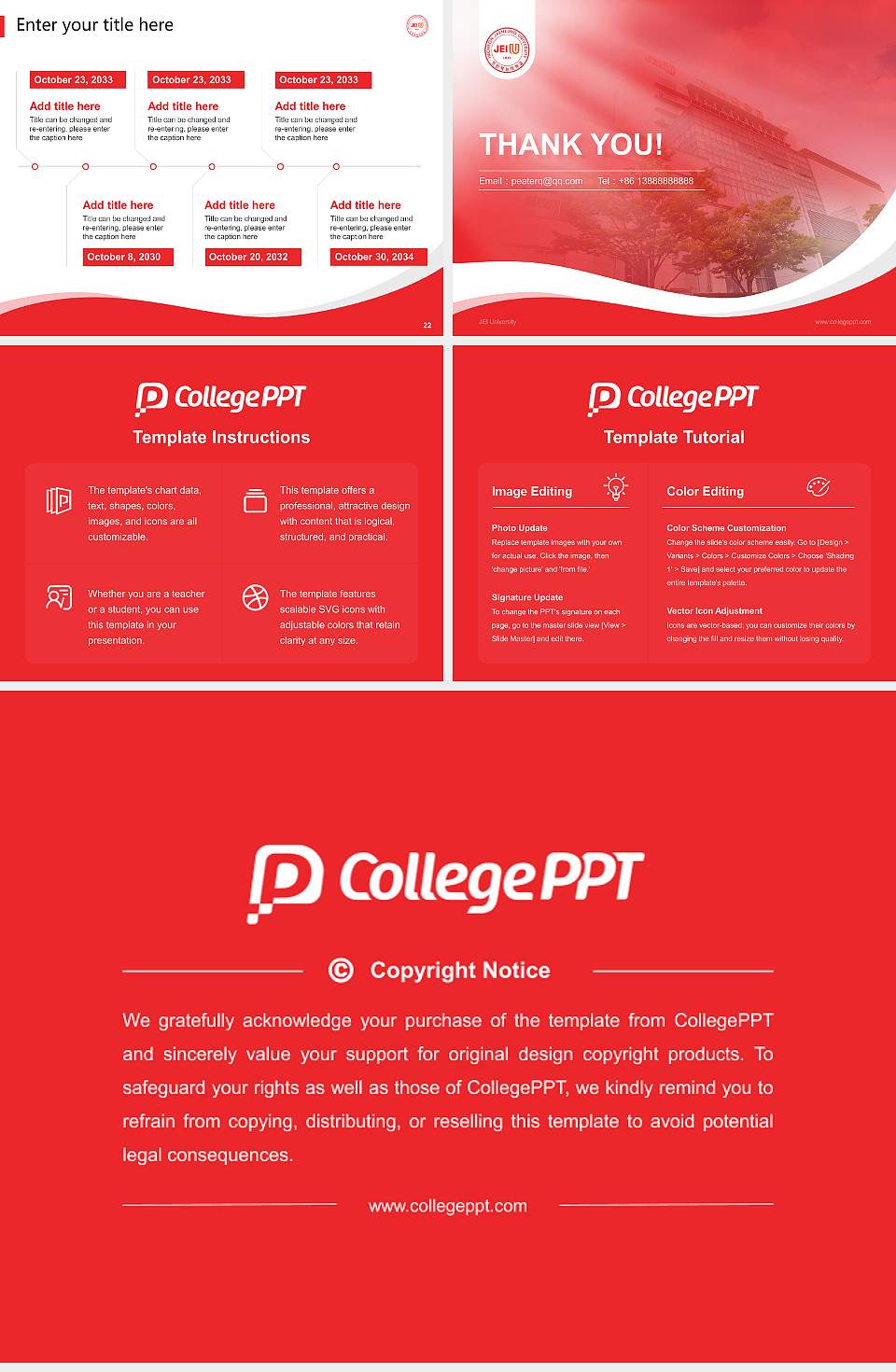 JEI University Lecture Sharing and Networking Event PPT Template4:3 ratio PPT effect preview image4