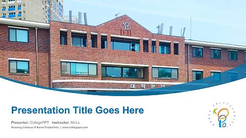 Anseong Campus of Korea Polytechnic Course/Courseware Creation PPT Template