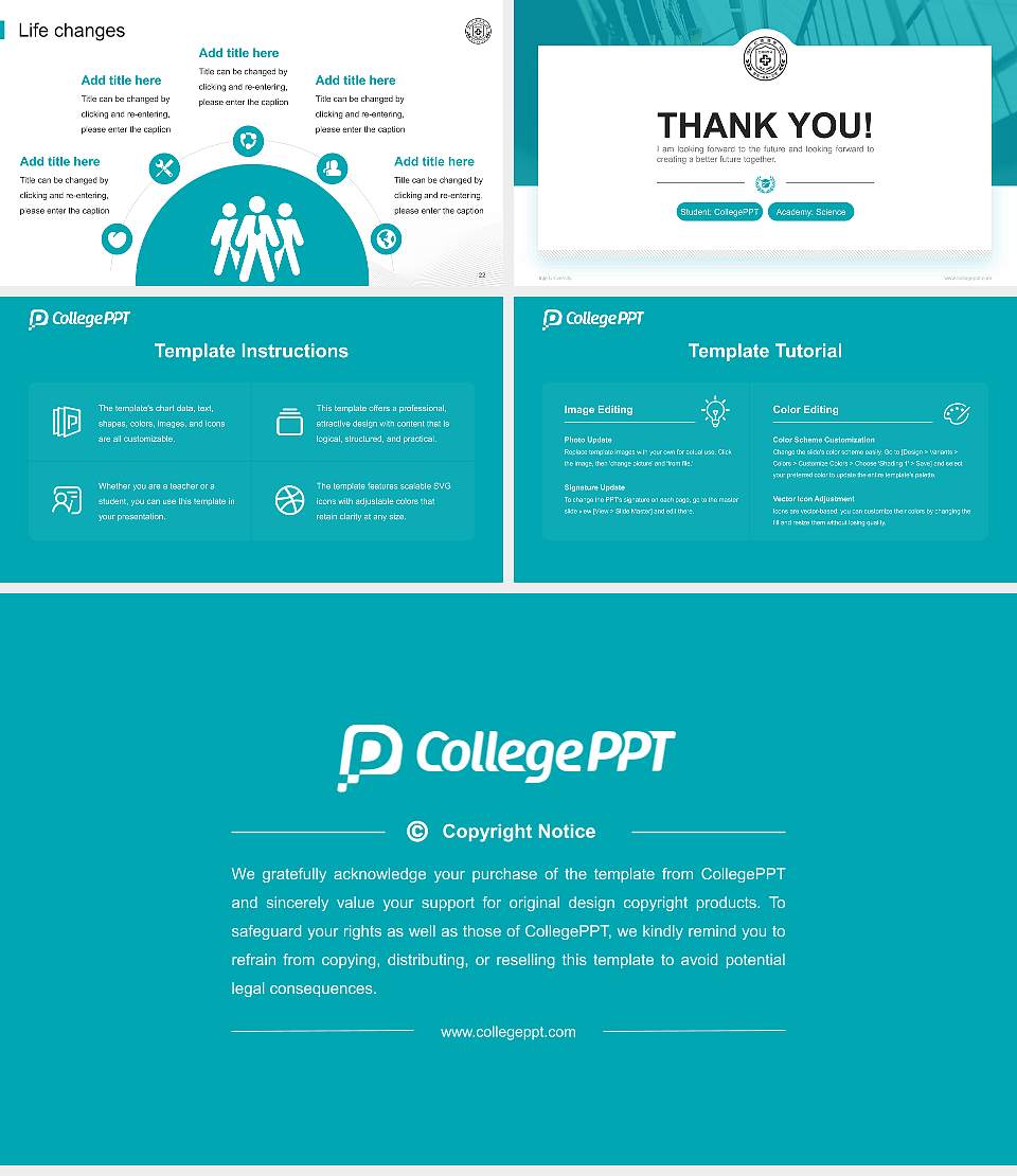 Inje University National Scholarship Defense PPT Template16:9 ratio PPT effect preview image4