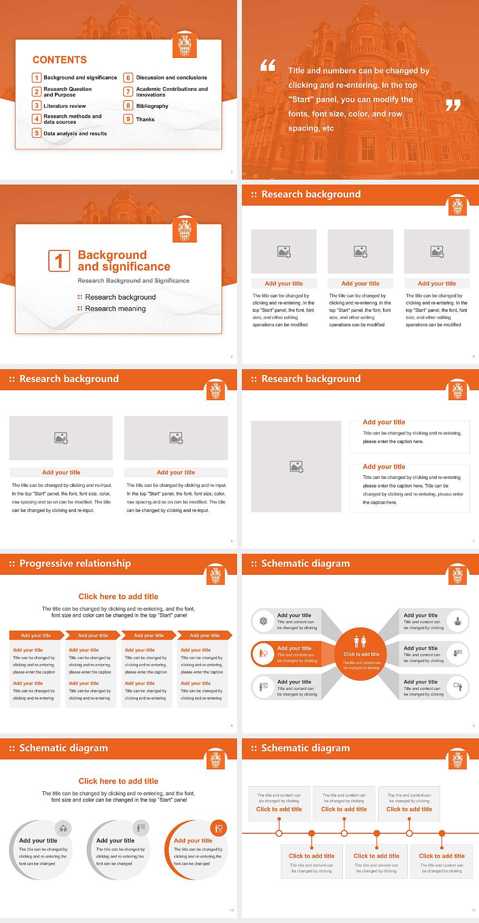Royal Holloway, University of London Graduation Thesis Defense PPT Template4:3 ratio PPT effect preview image2