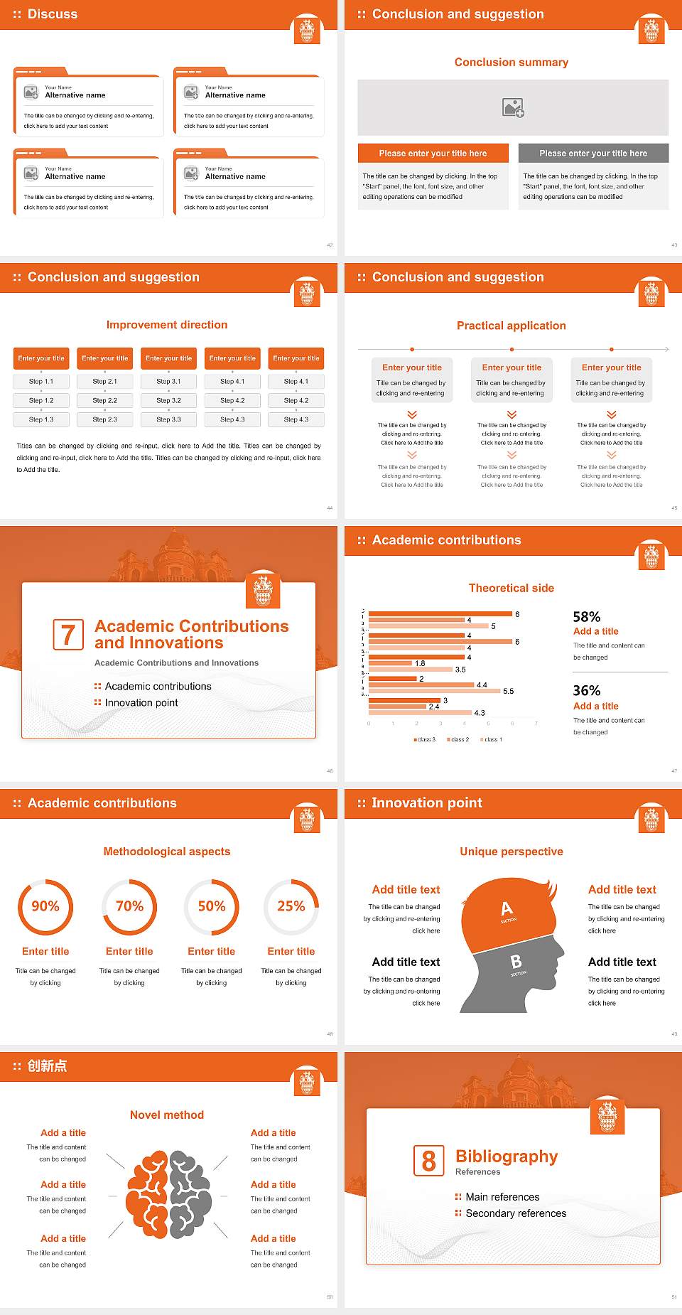 Royal Holloway, University of London Graduation Thesis Defense PPT Template4:3 ratio PPT effect preview image6