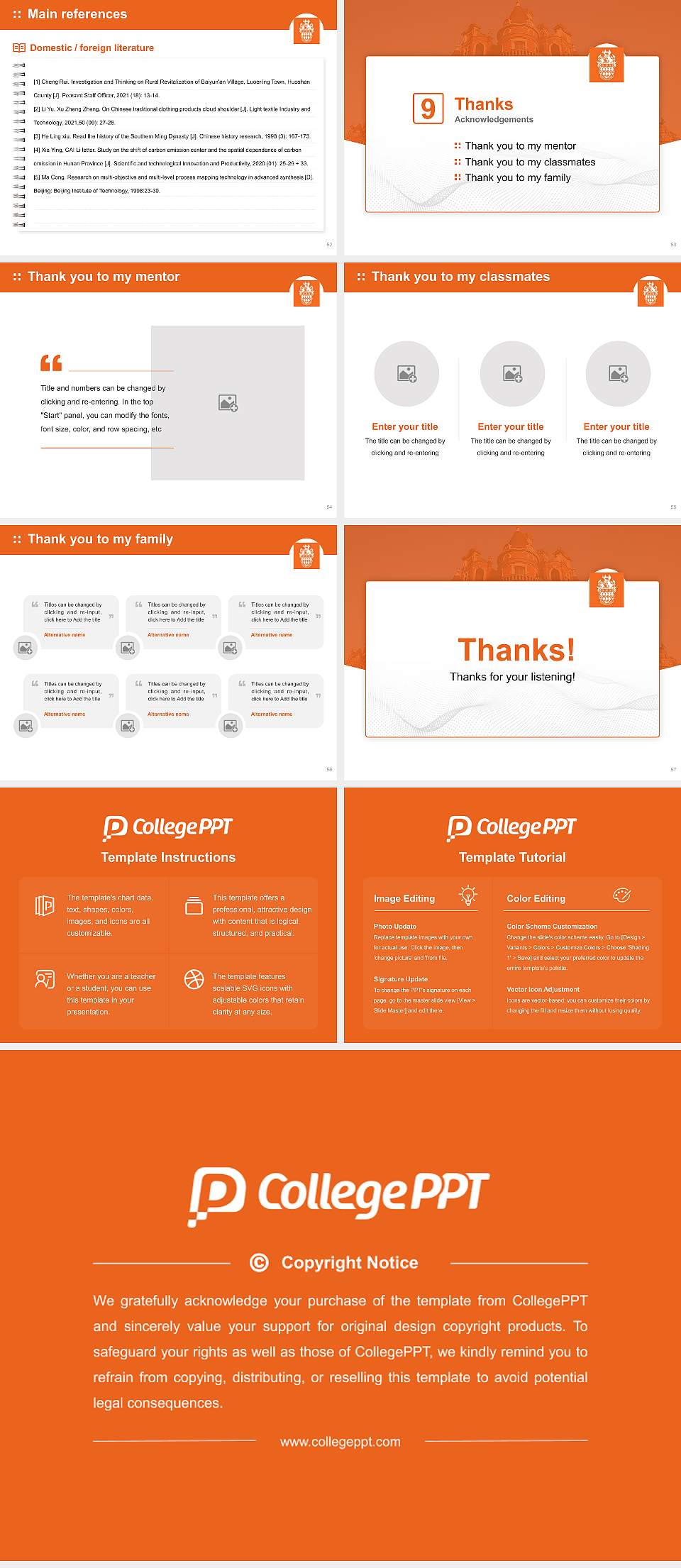 Royal Holloway, University of London Graduation Thesis Defense PPT Template4:3 ratio PPT effect preview image7