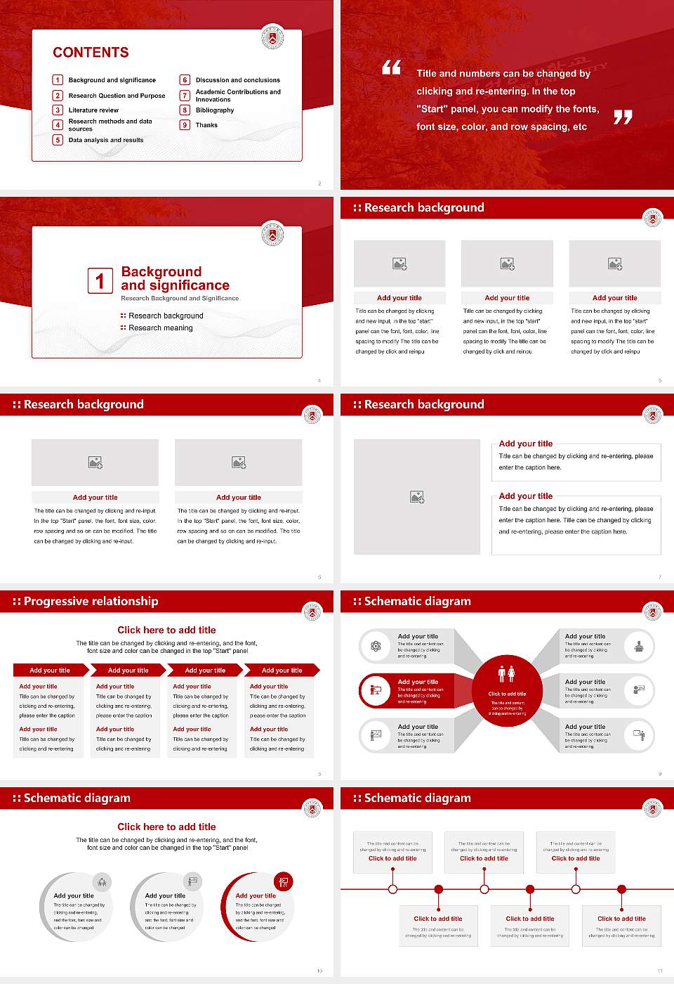 Sogang University Graduation Thesis Defense PPT Template16:9 ratio PPT effect preview image2