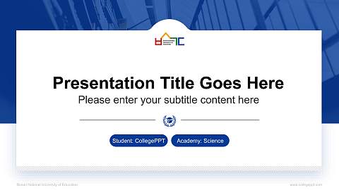 Busan National University of Education National Scholarship Defense PPT Template