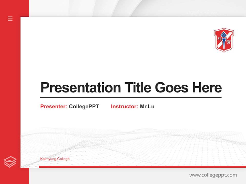 Keimyung College Thesis Proposal/Graduation Defense PPT Template4:3 ratio PPT effect preview image5
