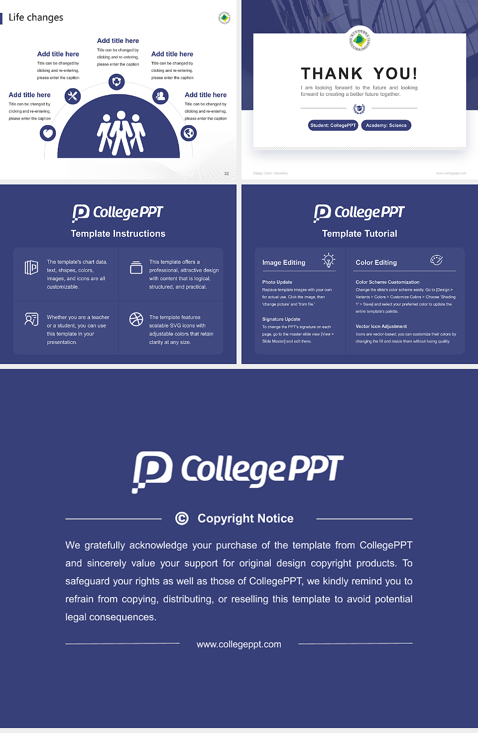 Daegu Cyber University National Scholarship Defense PPT Template_Slide preview image4