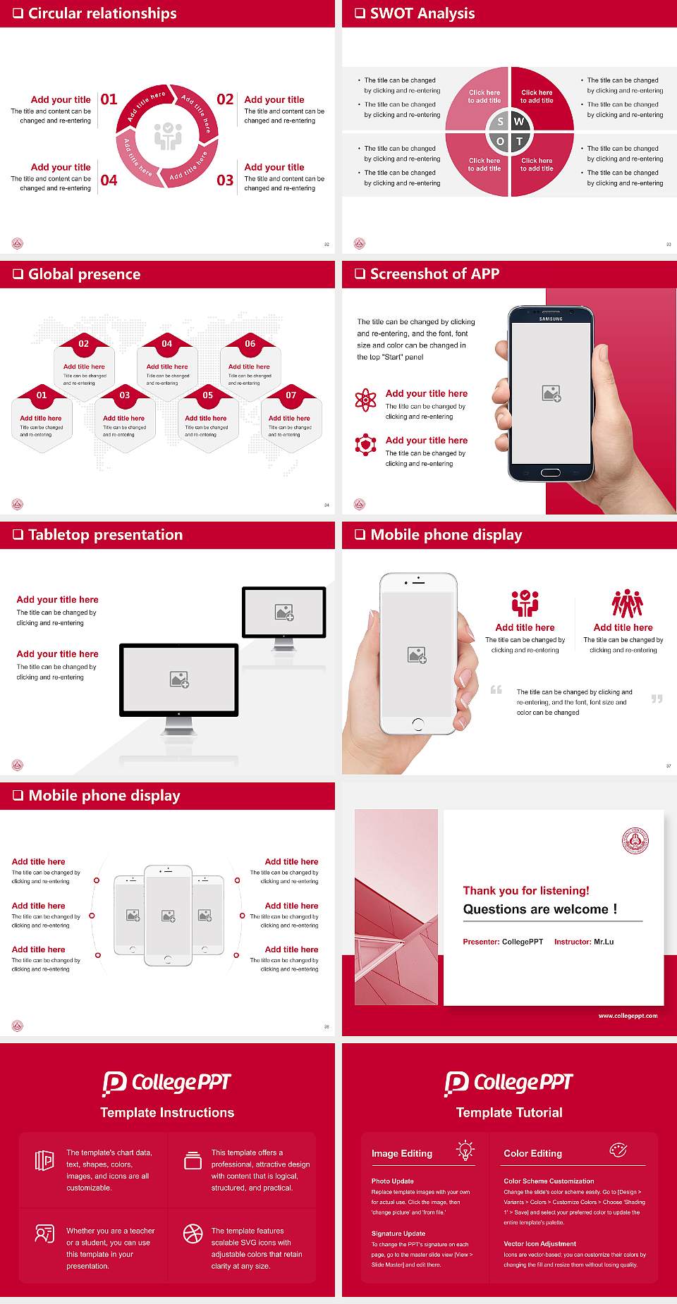 Sejong University General Purpose PPT Template4:3 ratio PPT effect preview image5