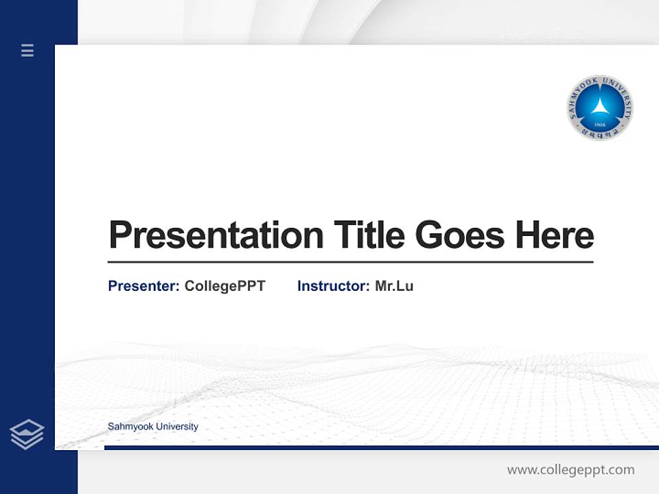 Sahmyook University Thesis Proposal/Graduation Defense PPT Template4:3 ratio PPT effect preview image5