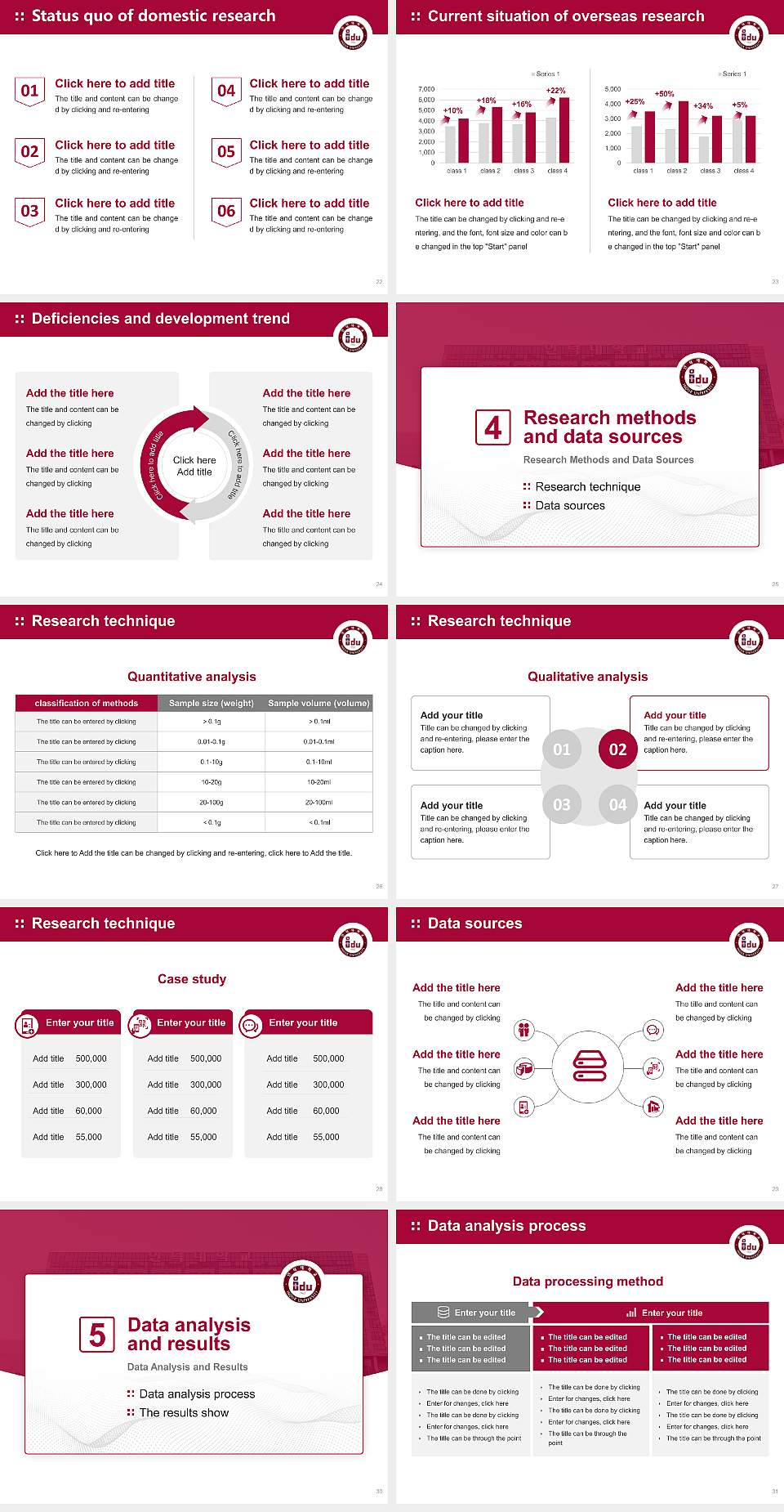 Induk University Graduation Thesis Defense PPT Template4:3 ratio PPT effect preview image4