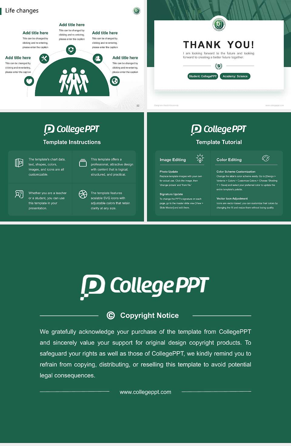 Dongnam Health University National Scholarship Defense PPT Template4:3 ratio PPT effect preview image4