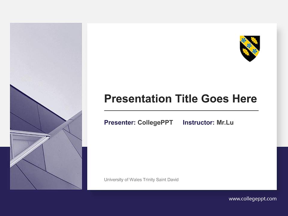 University of Wales Trinity Saint David General Purpose PPT Template4:3 ratio PPT effect preview image6
