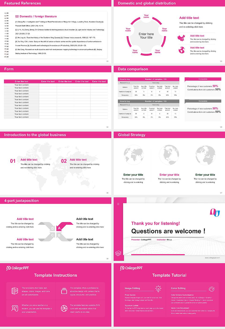 Daegu Arts University Thesis Proposal/Graduation Defense PPT Template16:9 ratio PPT effect preview image4