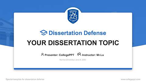 Nambu University Graduation Thesis Defense PPT Template