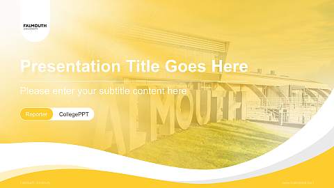 Falmouth University Lecture Sharing and Networking Event PPT Template