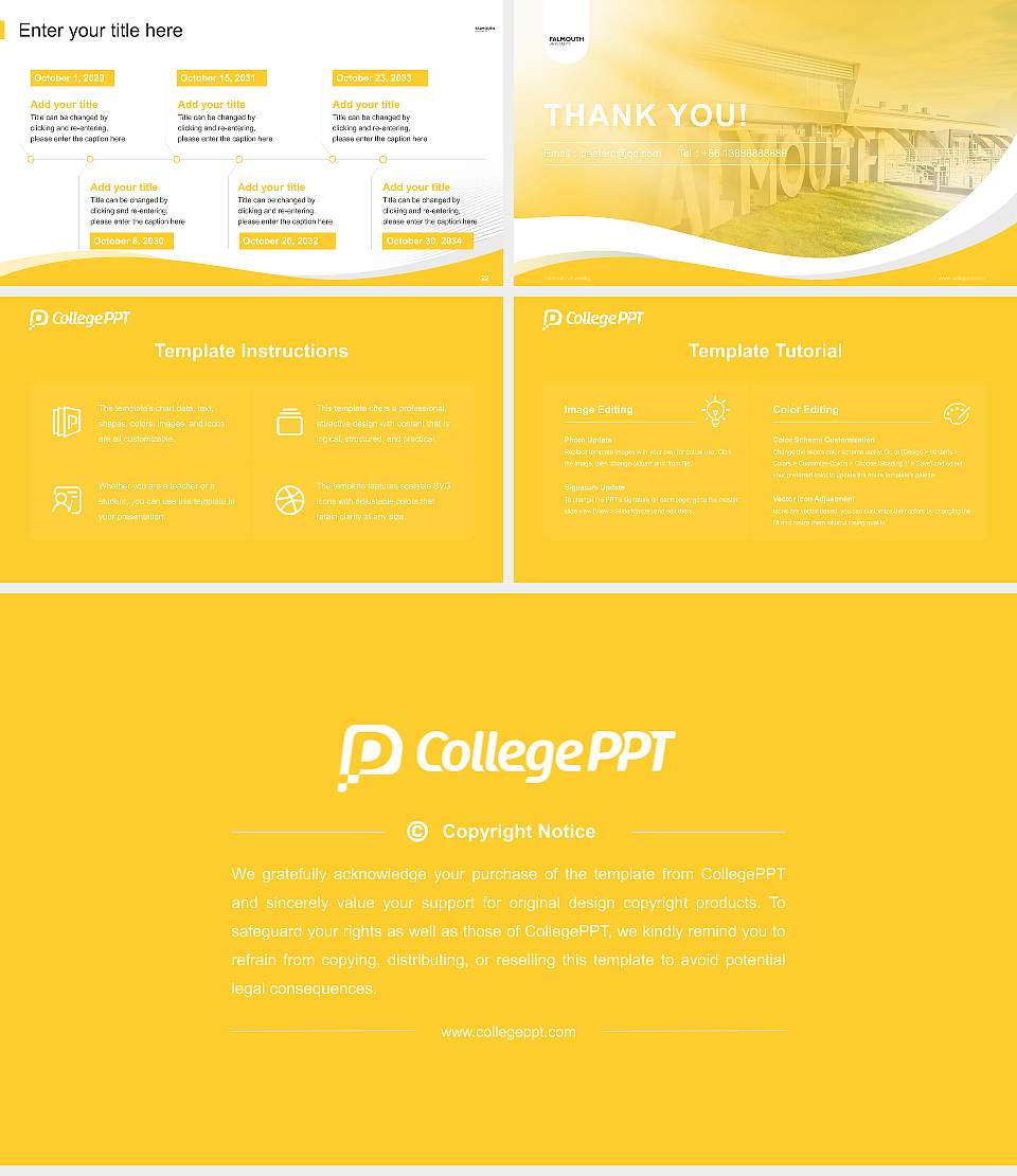 Falmouth University Lecture Sharing and Networking Event PPT Template16:9 ratio PPT effect preview image4