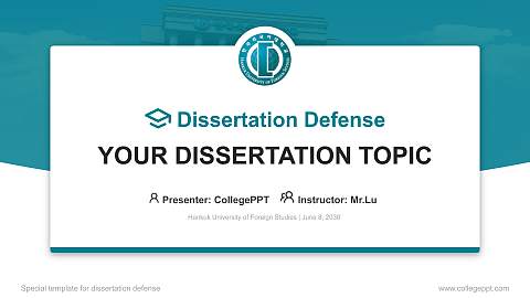 Hankuk University of Foreign Studies Graduation Thesis Defense PPT Template