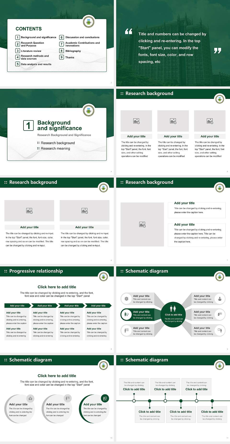 Gwangju University Graduation Thesis Defense PPT Template4:3 ratio PPT effect preview image2