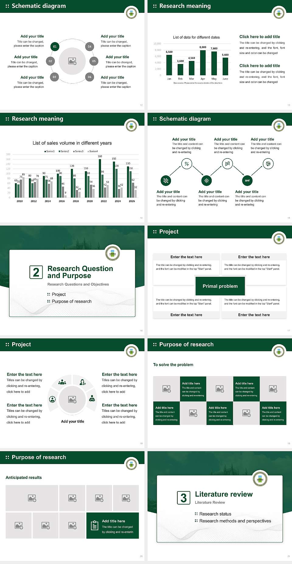Gwangju University Graduation Thesis Defense PPT Template4:3 ratio PPT effect preview image3
