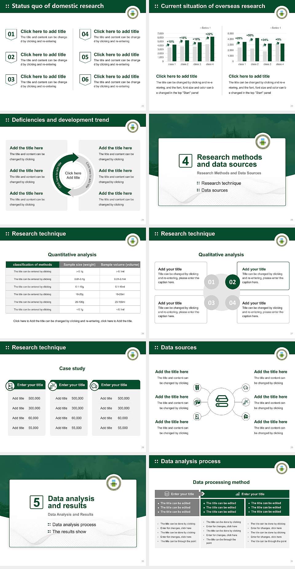 Gwangju University Graduation Thesis Defense PPT Template4:3 ratio PPT effect preview image4