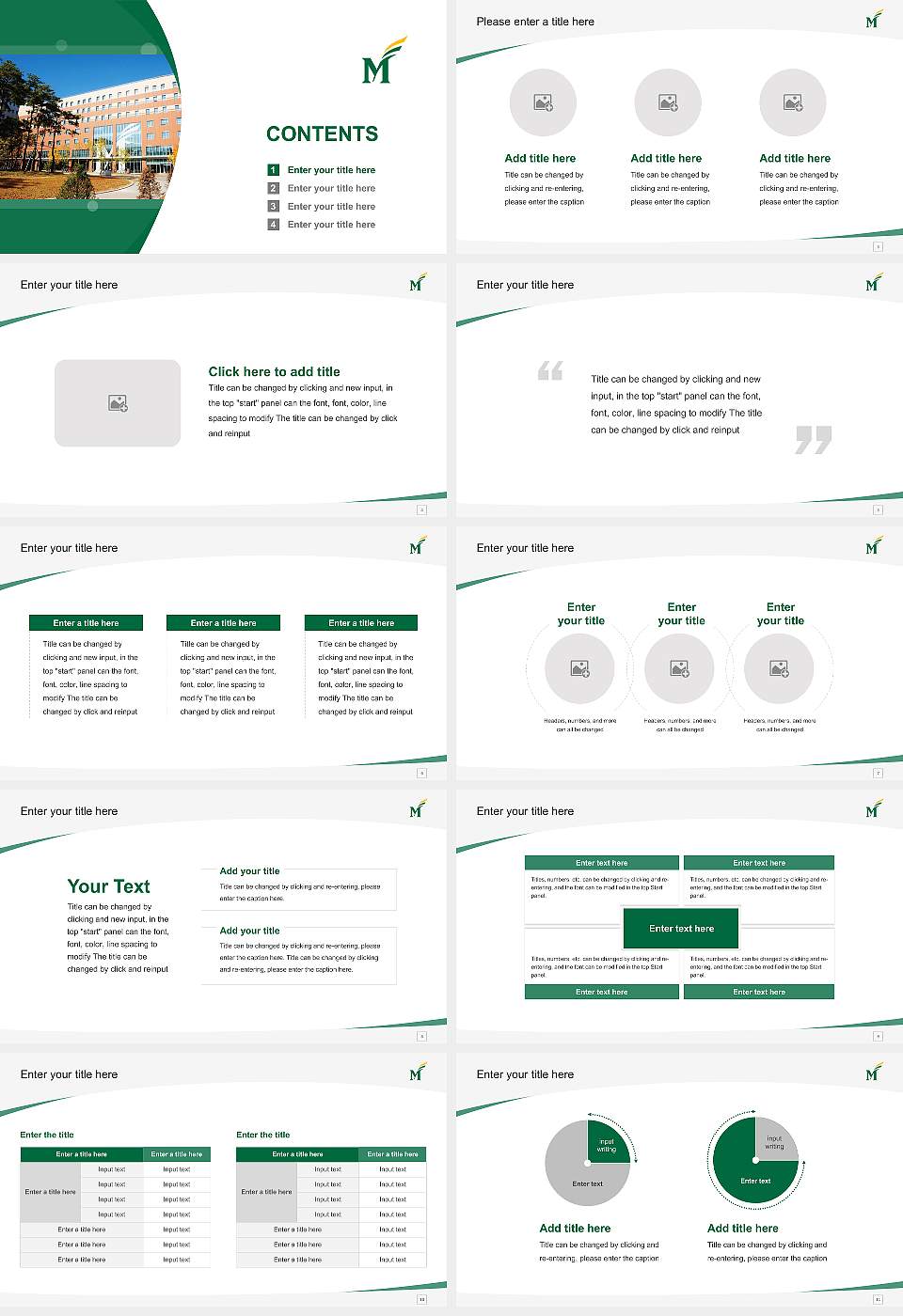 George Mason University Course/Courseware Creation PPT Template16:9 ratio PPT effect preview image2