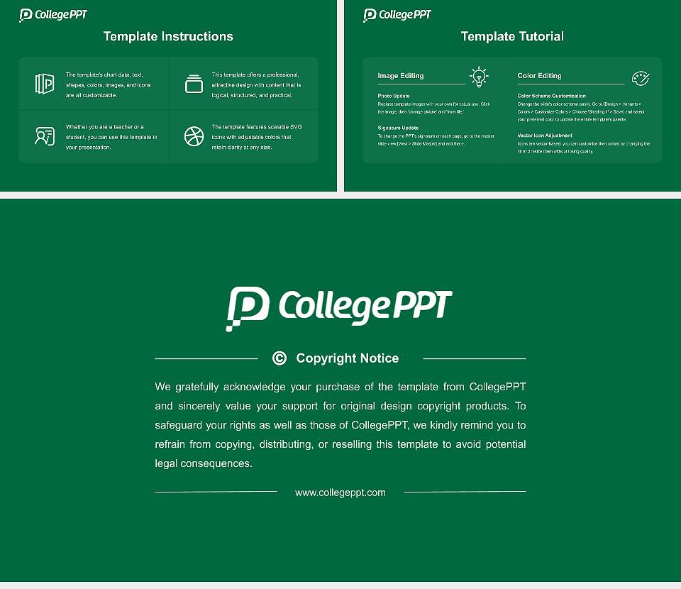 George Mason University Course/Courseware Creation PPT Template16:9 ratio PPT effect preview image5