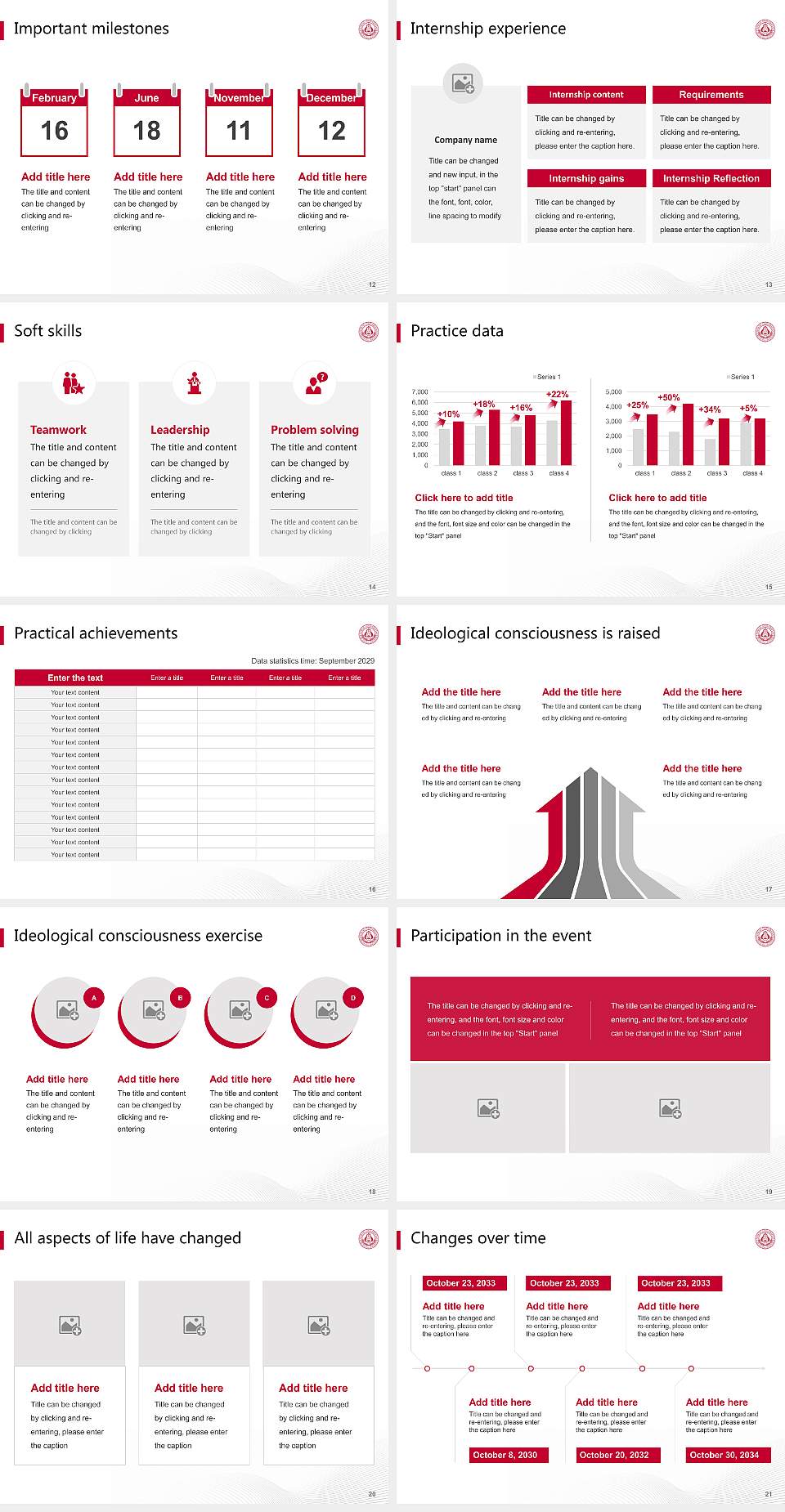 Sejong University National Scholarship Defense PPT Template4:3 ratio PPT effect preview image3