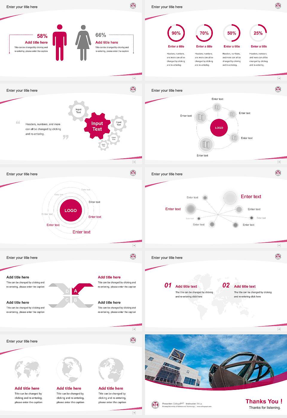 Pohang University of Science and Technology Course/Courseware Creation PPT Template16:9 ratio PPT effect preview image4