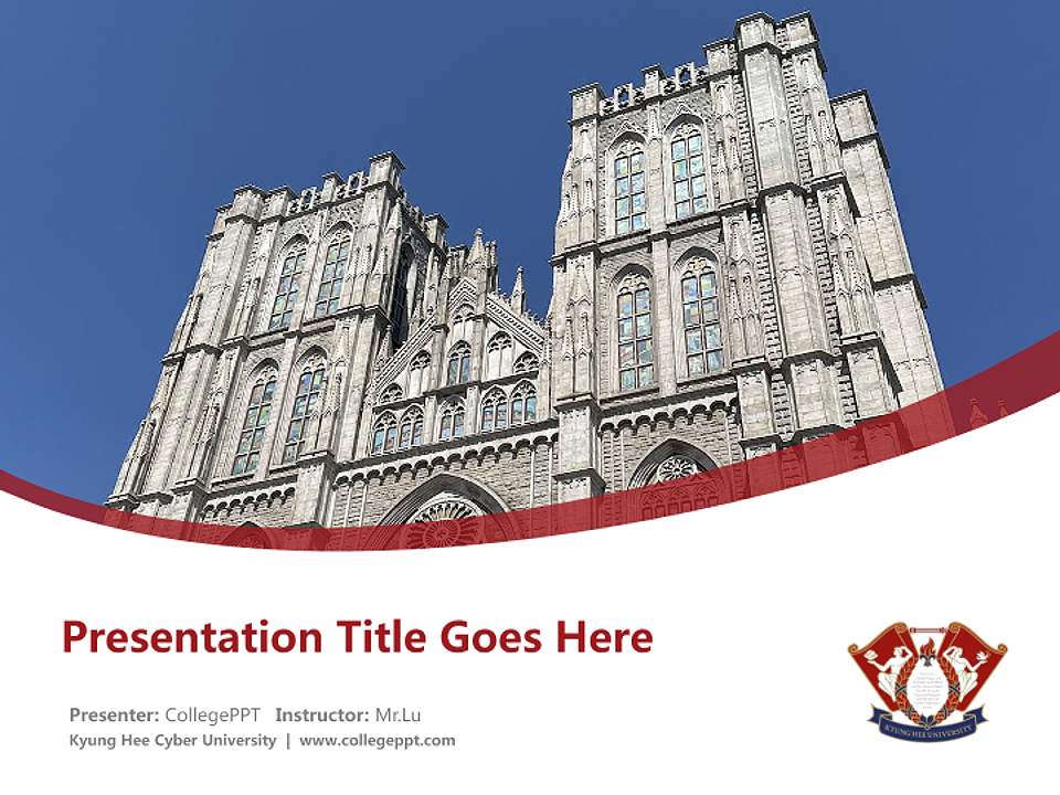 Kyung Hee Cyber University Course/Courseware Creation PPT Template4:3 ratio PPT effect preview image5