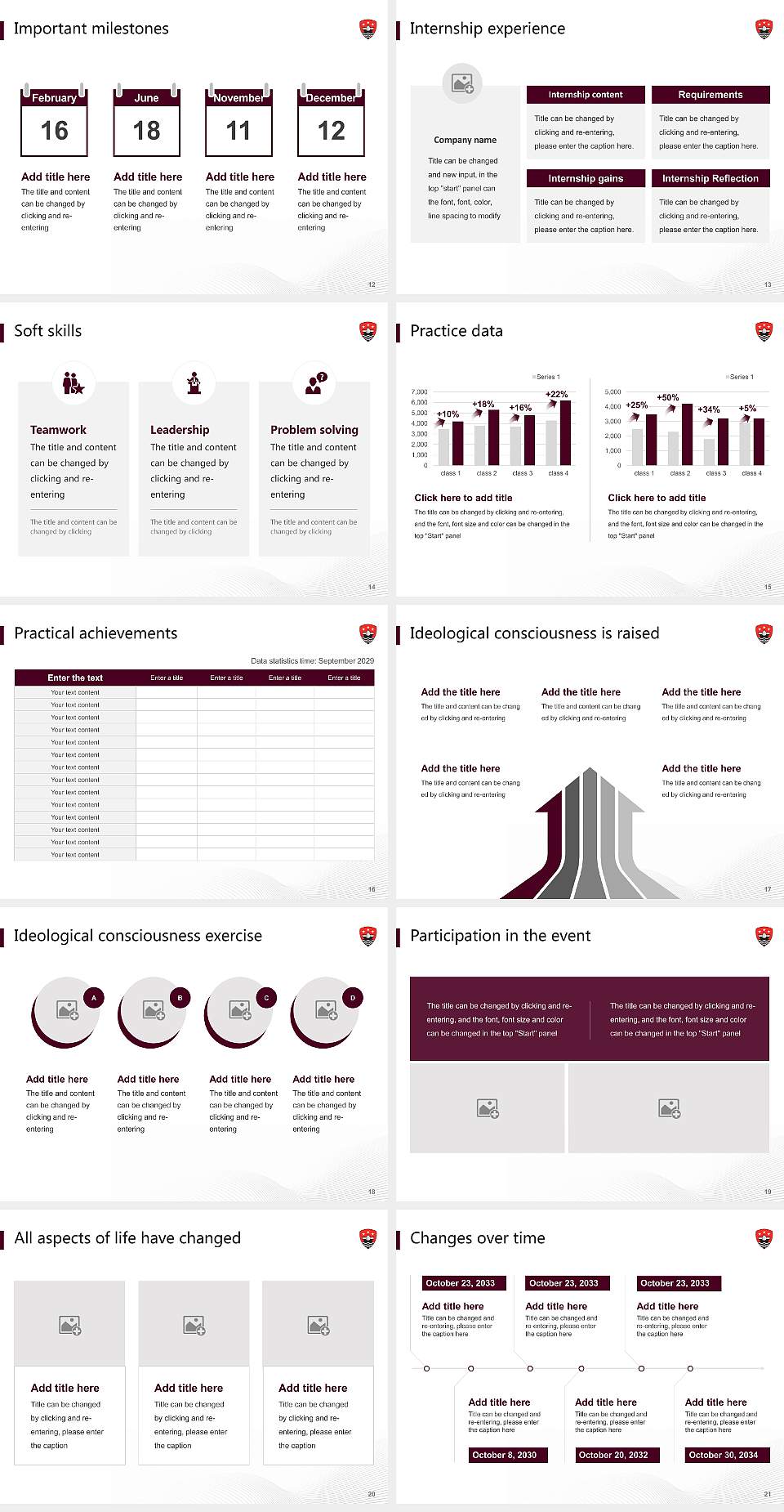Leeds Trinity University National Scholarship Defense PPT Template4:3 ratio PPT effect preview image3
