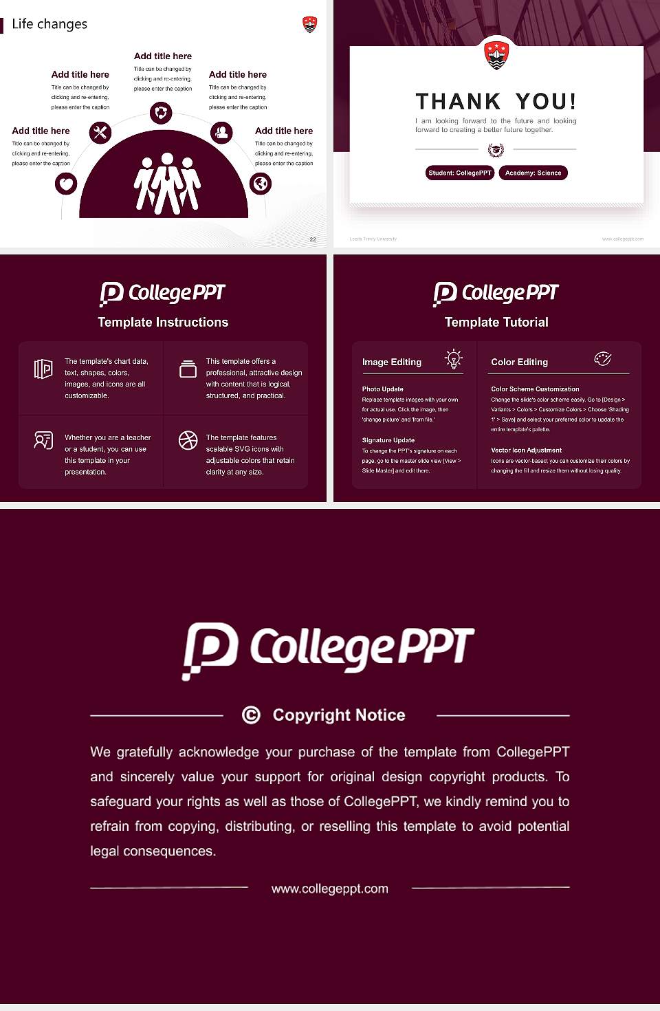 Leeds Trinity University National Scholarship Defense PPT Template4:3 ratio PPT effect preview image4