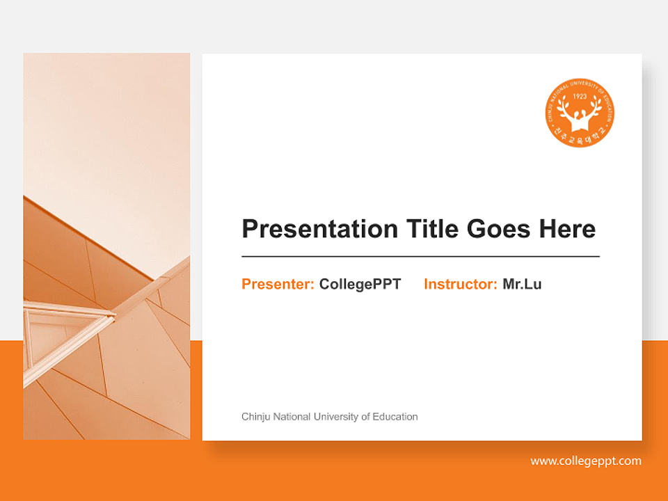 Chinju National University of Education General Purpose PPT Template_Slide preview image1