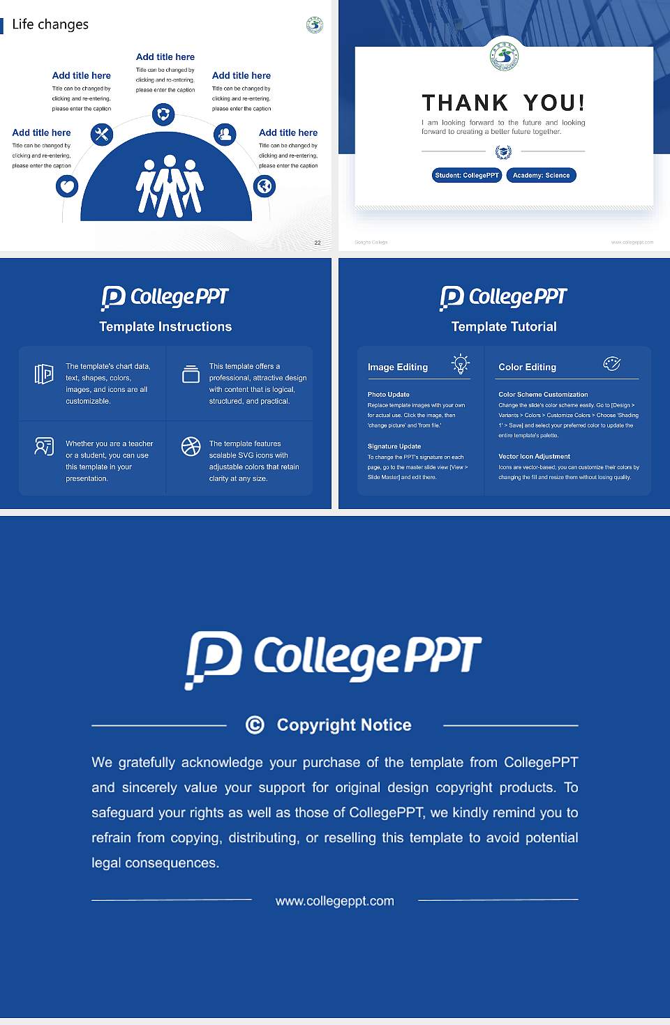 Songho College National Scholarship Defense PPT Template4:3 ratio PPT effect preview image4