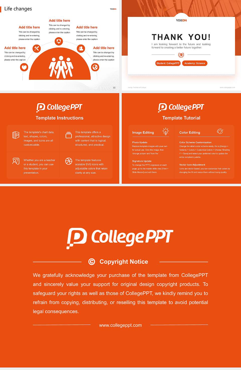 Jeonju Technical College National Scholarship Defense PPT Template4:3 ratio PPT effect preview image4