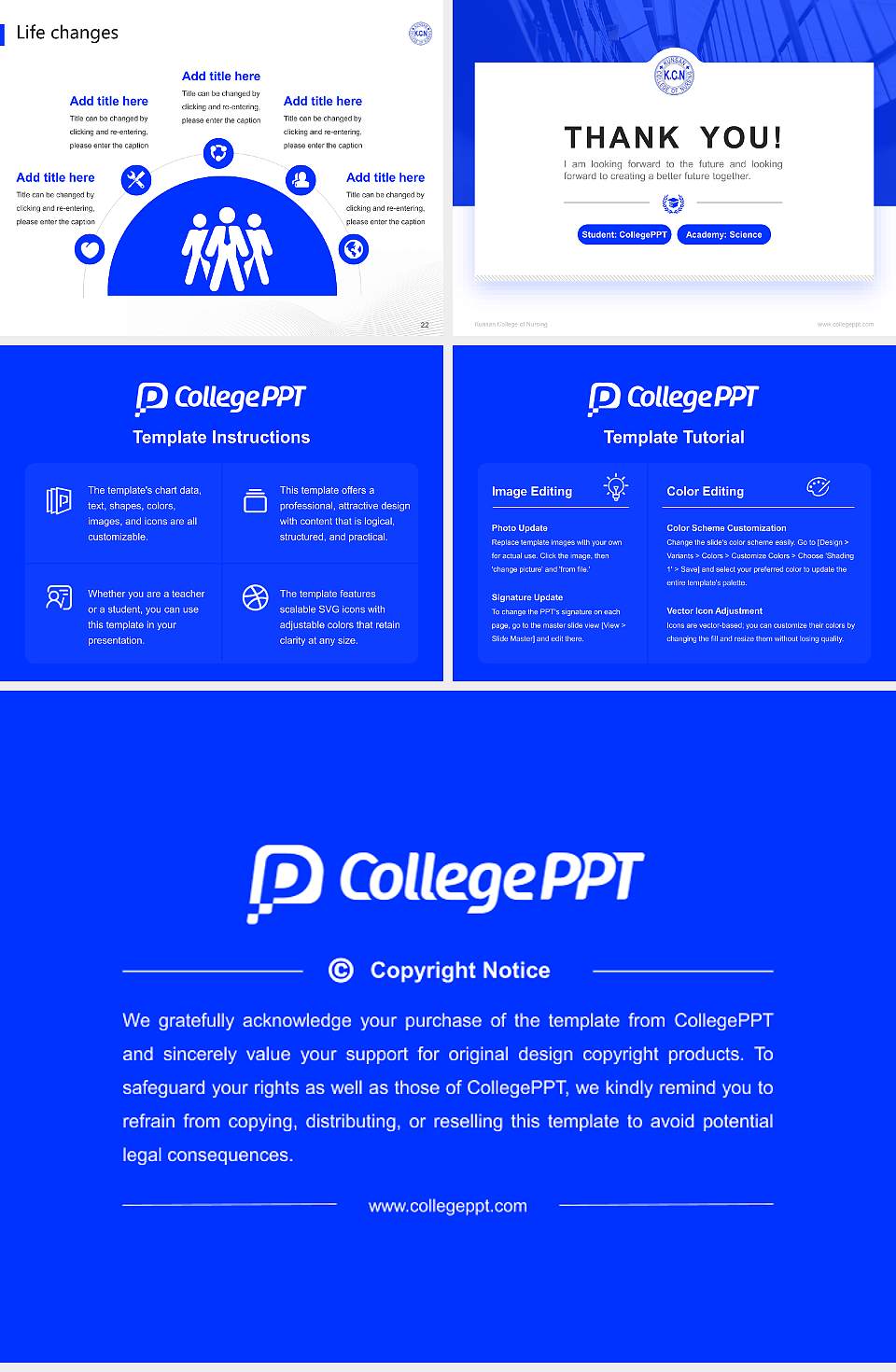 Kunsan College of Nursing National Scholarship Defense PPT Template4:3 ratio PPT effect preview image4