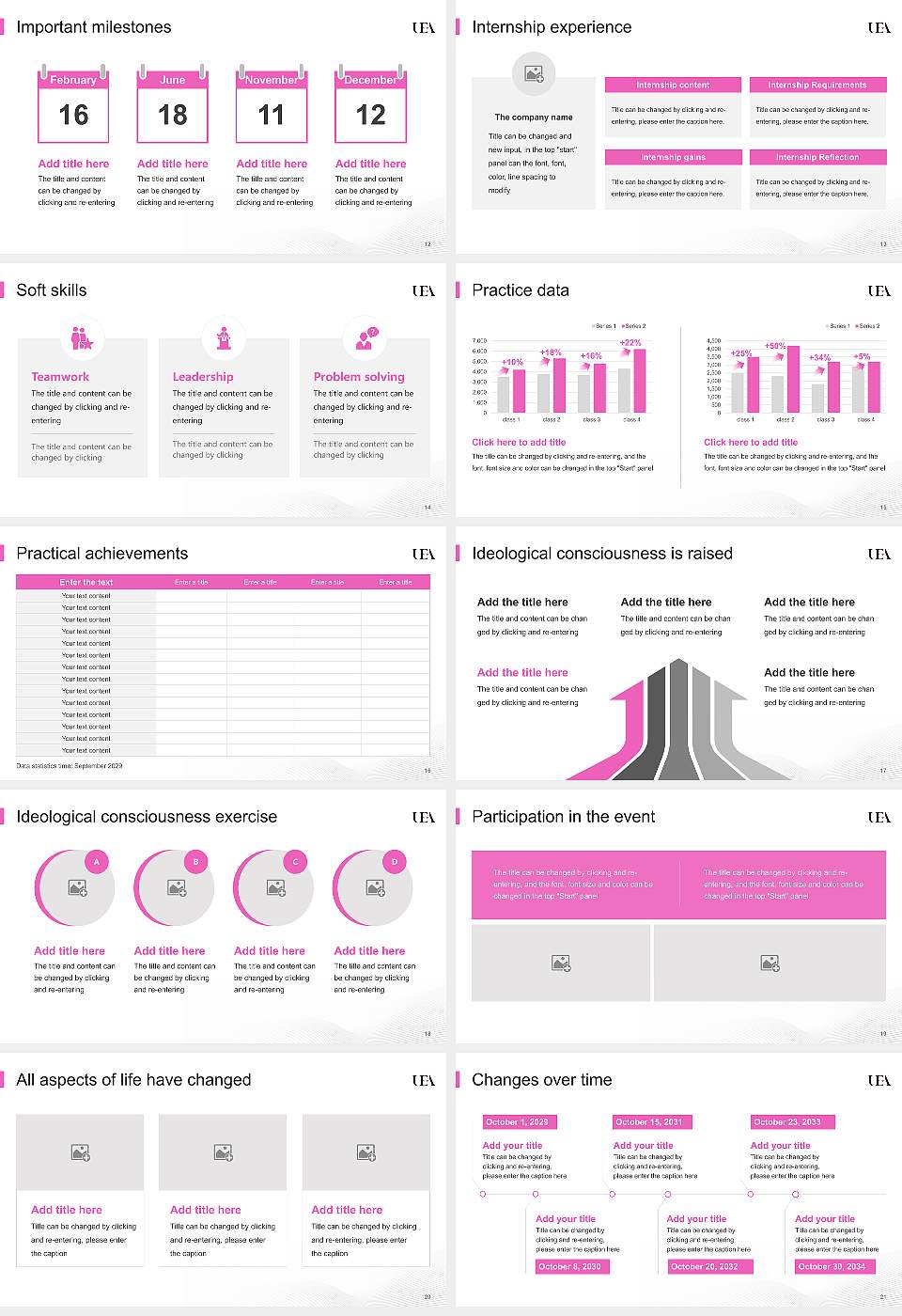 University of East Anglia National Scholarship Defense PPT Template16:9 ratio PPT effect preview image3
