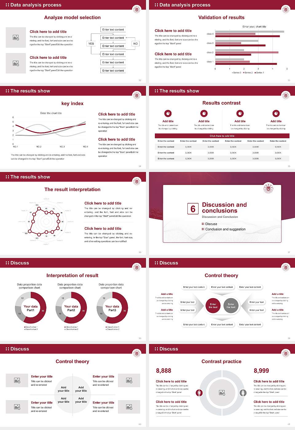 Mokwon University Graduation Thesis Defense PPT Template16:9 ratio PPT effect preview image5