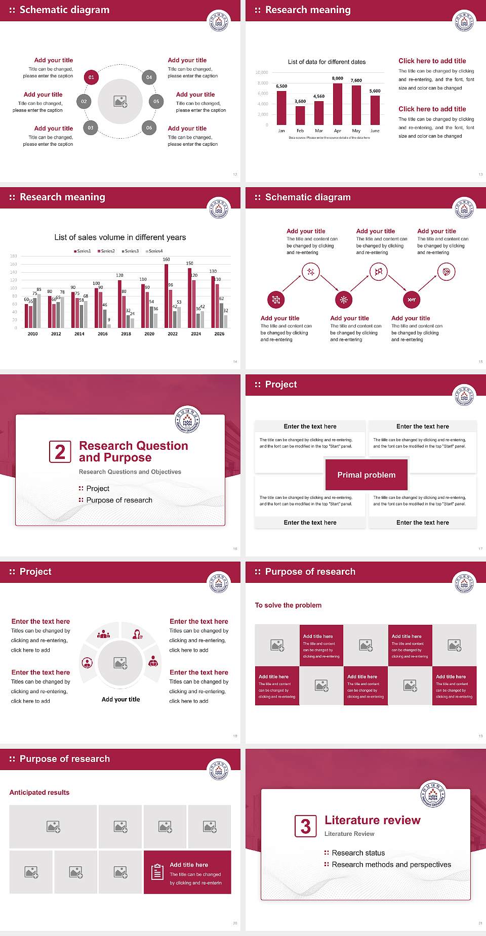 Hannam University Graduation Thesis Defense PPT Template4:3 ratio PPT effect preview image3