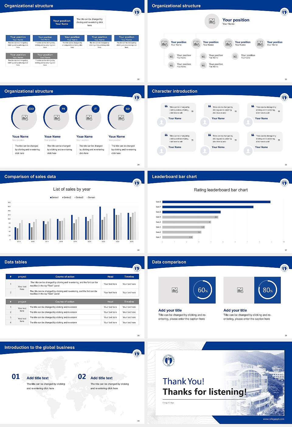 Dongju College Academic Presentation/Research Findings Report PPT Template16:9 ratio PPT effect preview image4