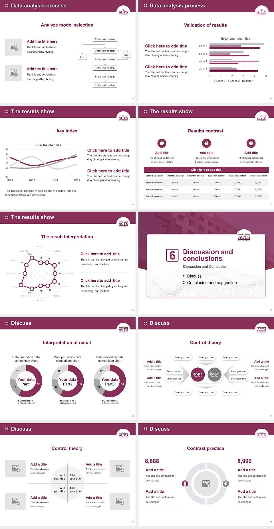 Asia United Theological University Graduation Thesis Defense PPT Template4:3 ratio PPT effect preview image5