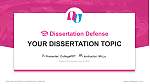 Daegu Arts University Graduation Thesis Defense PPT Template